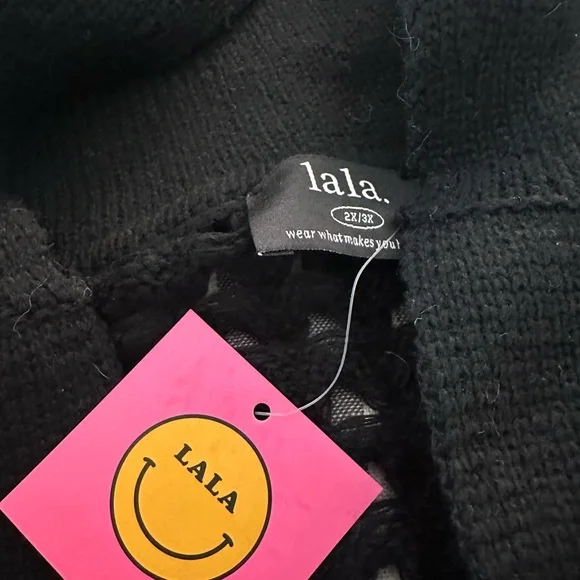 Lala Original  Be Bold Oversized Knit Drsss + Black Slop , size 2x/3x - Picture 4 of 6
